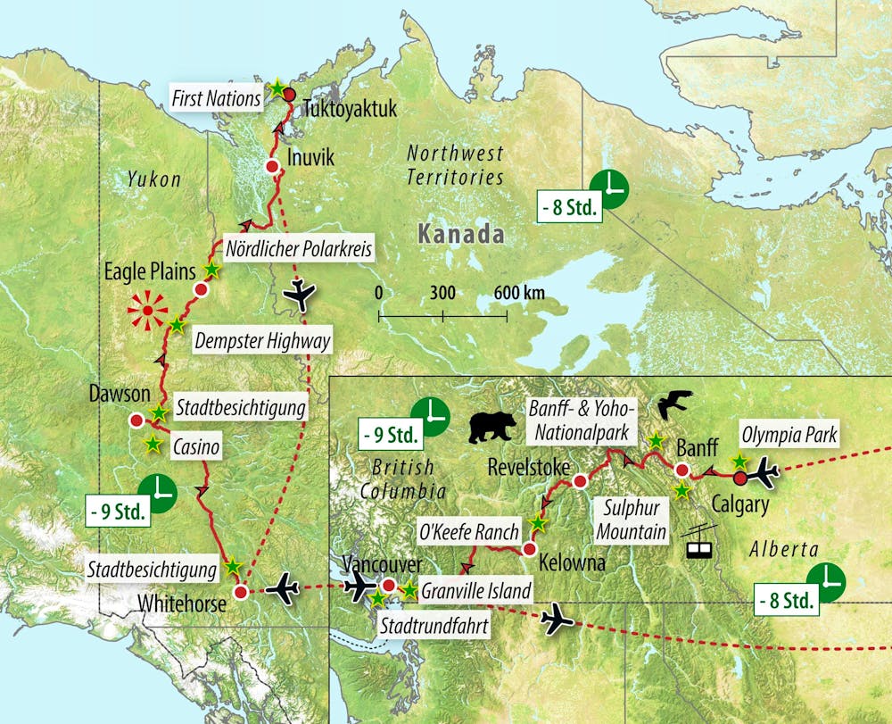 Ihre Reiseroute – © Eberhardt TRAVEL