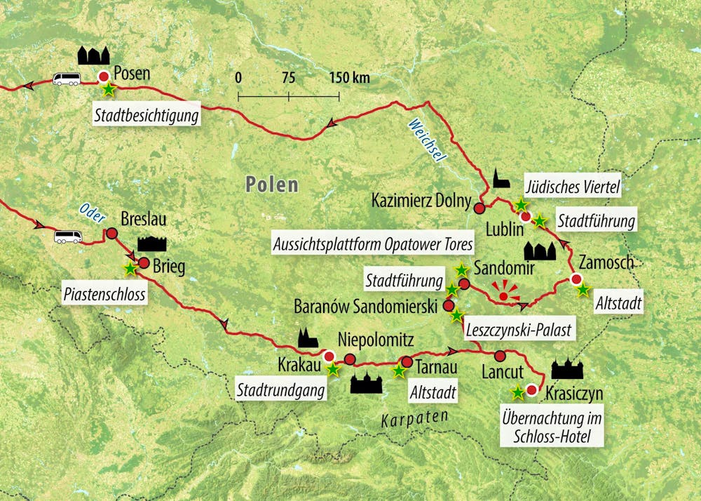 Ihre Reiseroute – © Eberhardt TRAVEL