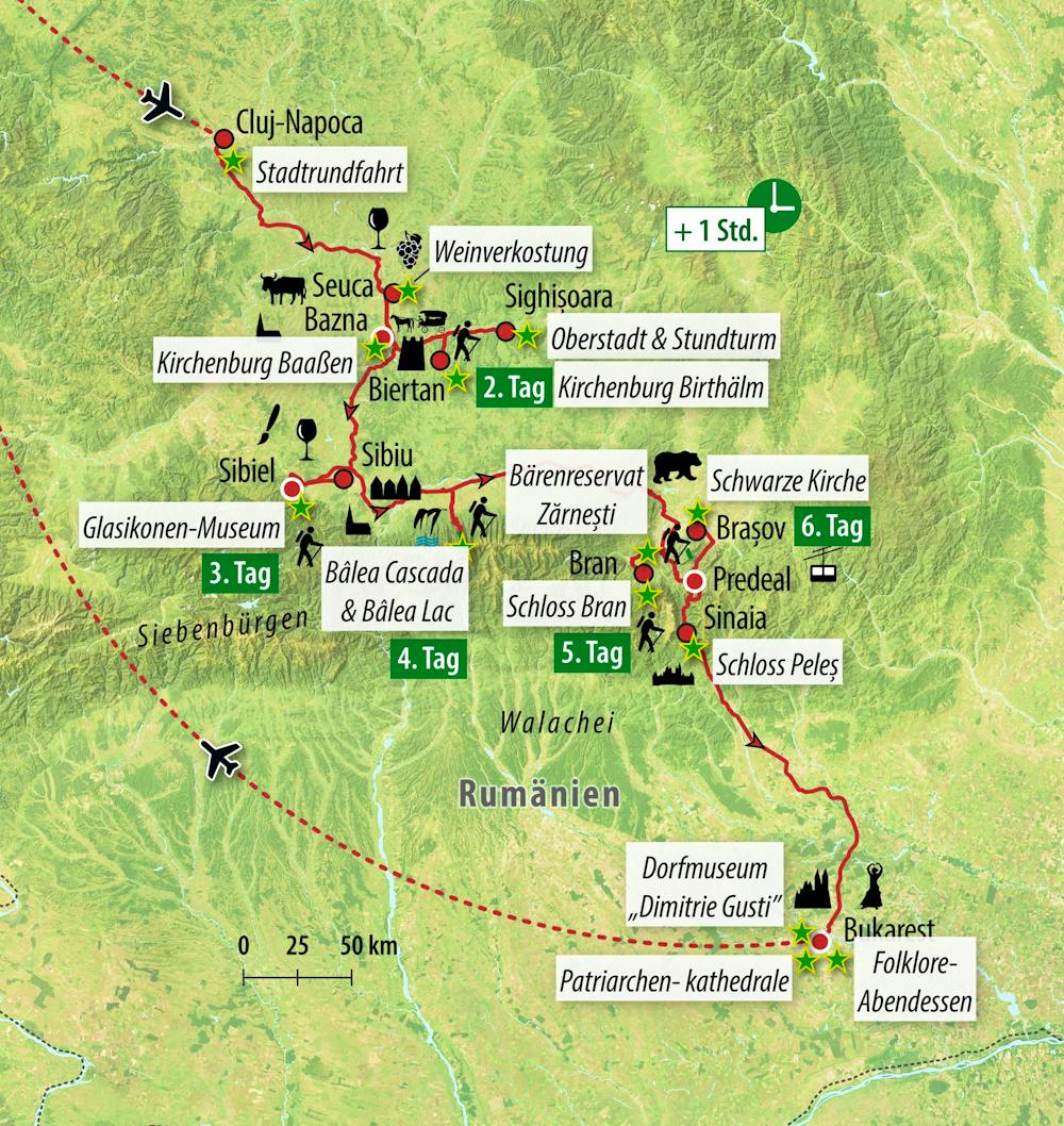 Ihre Reiseroute – © Eberhardt TRAVEL
