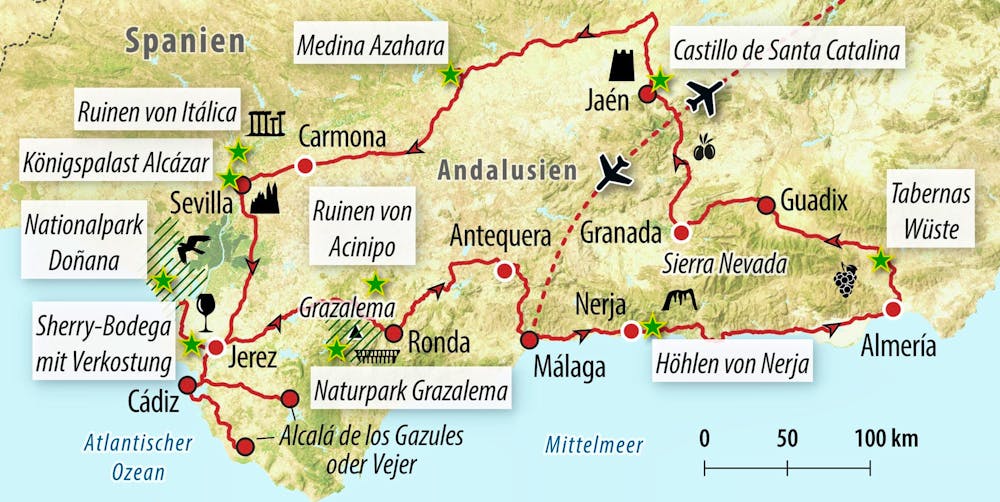 Ihre Reiseroute – © Eberhardt TRAVEL