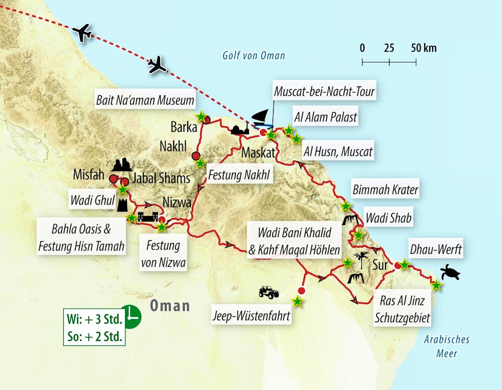 Ihre Reiseroute – © Eberhardt TRAVEL