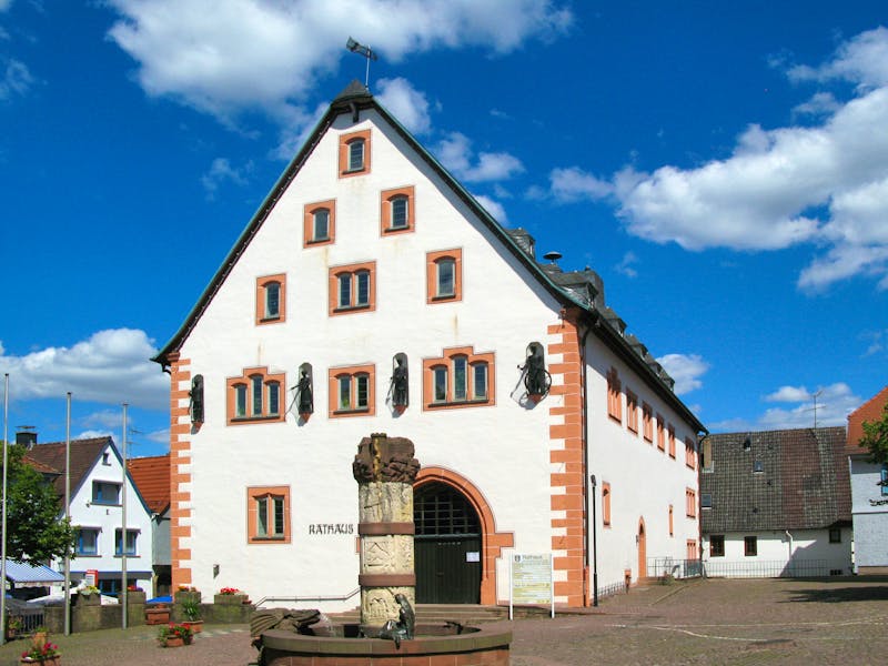 Rathaus und Märchenbrunnen in Steinau an der Straße - ©Falko Göthel - stock.adobe.com