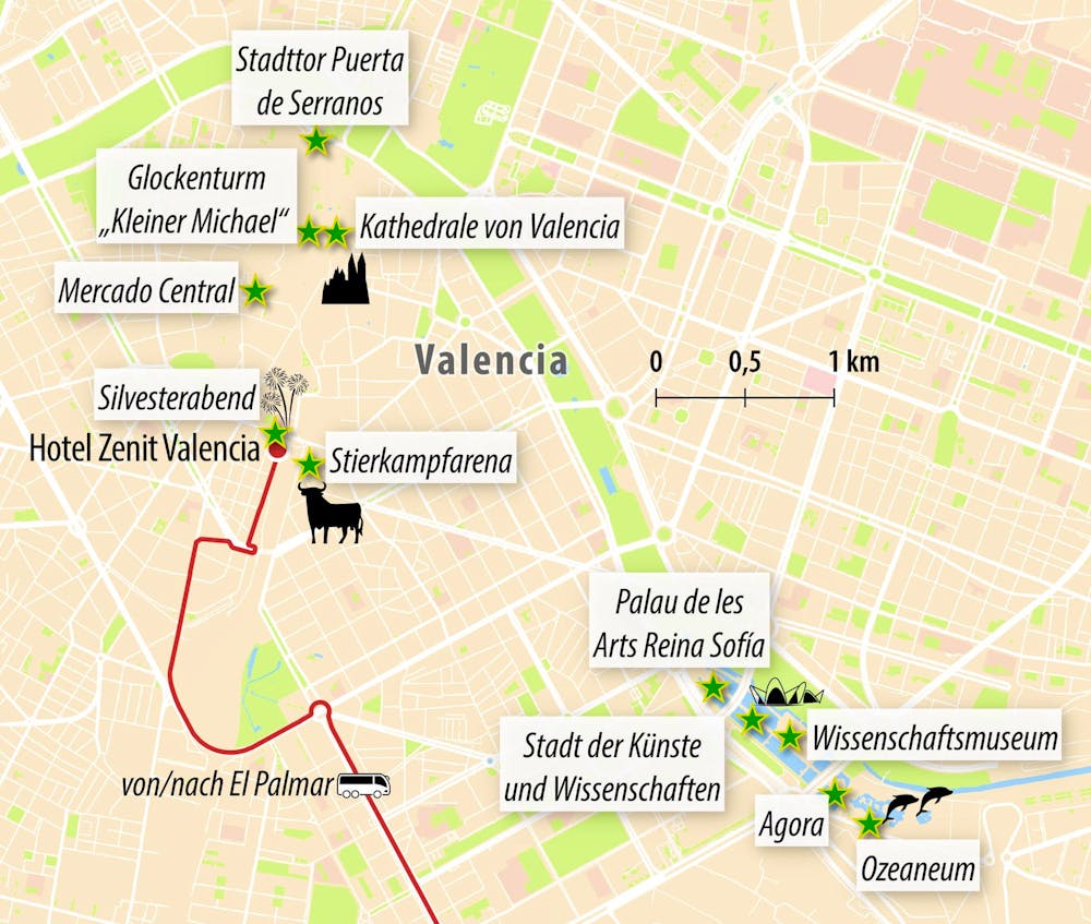 Ihre Reiseroute ES-YYVAL – © Eberhardt TRAVEL