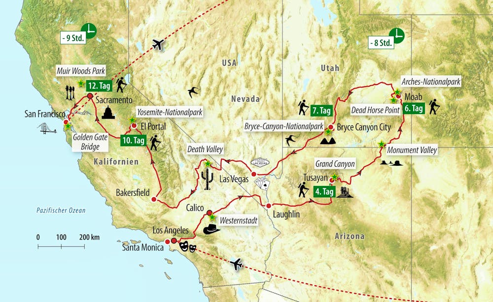 Ihre Reiseroute – © Eberhardt TRAVEL