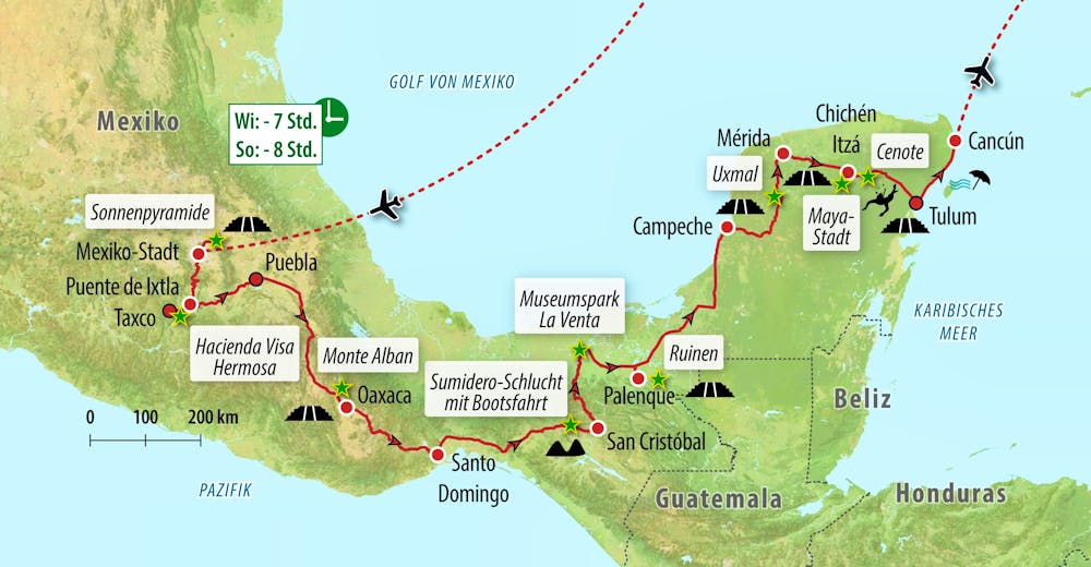 Ihre Reiseroute – © Eberhardt TRAVEL