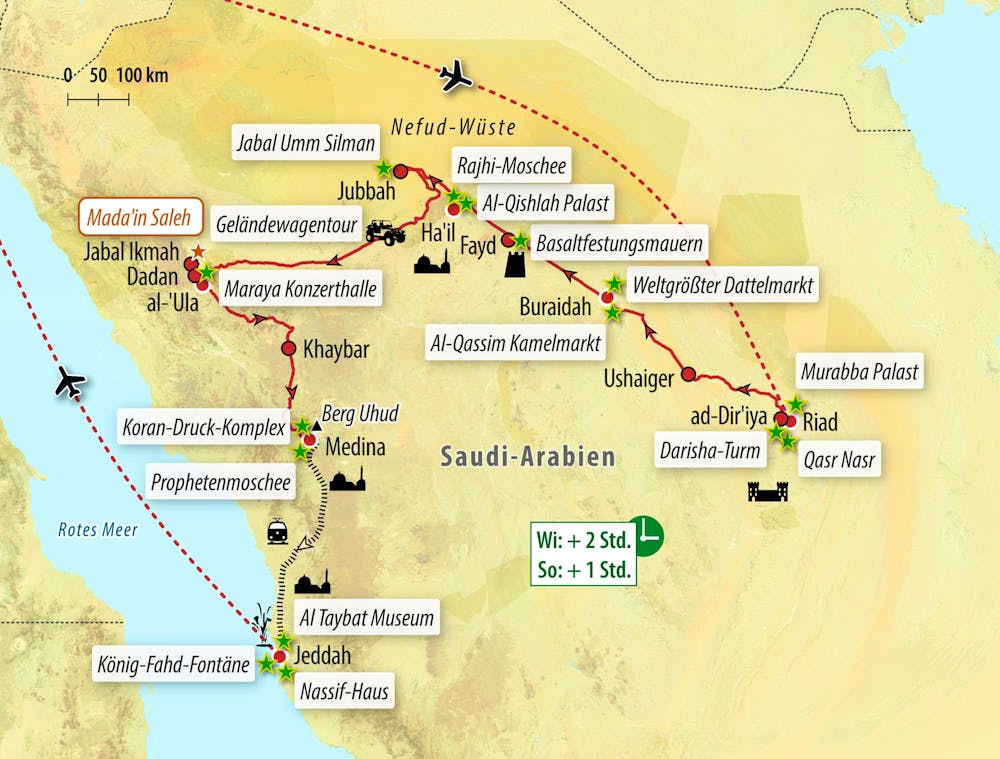 Ihre Reiseroute – © Eberhardt TRAVEL