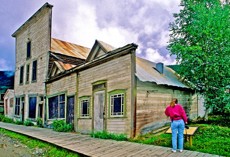 Häuser aus der Goldrausch-Zeit um 1890 in Dawson City - ©John Nakata - stock.adobe.com