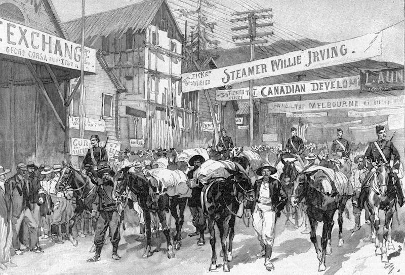 Klondike Goldrausch um 1899 - Dawson City - ©Archivist - stock.adobe.com