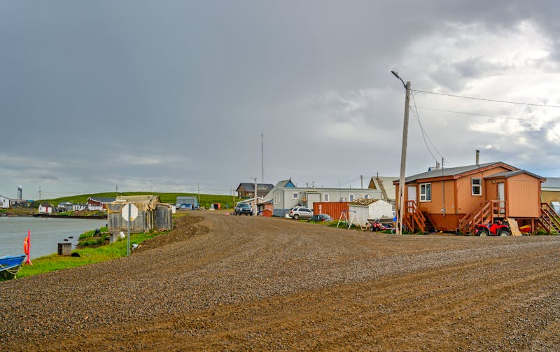 Die arktische Gemeinde Tuktoyaktuk an der zur Beaufortsee im Norden Kanadas - ©James - stock.adobe.com