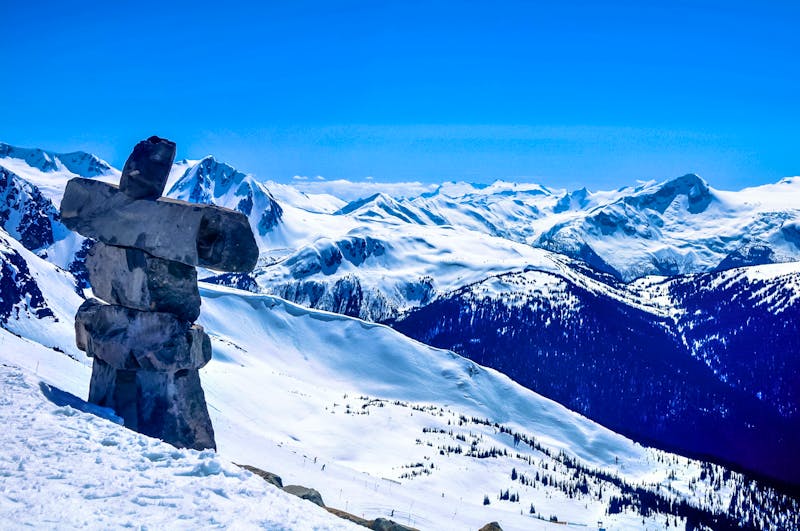 Inukshuk Symbol an den Whistler Blackcomb Mountains in Whistler - ©Simona - stock.adobe.com