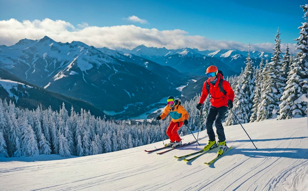 Skifahrer im Whistler Blackcomb Skigebiet in British Columbia &ndash; &copy; rouda100 - stock.adobe.com