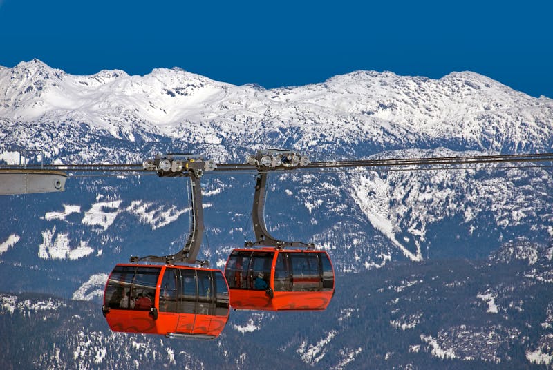 Seilbahn im Whistler Blackcomb Skigebiet in British Columbia - ©josefhanus - stock.adobe.com