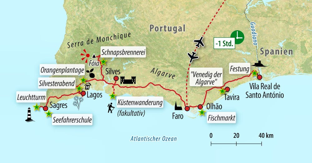 Ihre Reiseroute – © Eberhardt TRAVEL