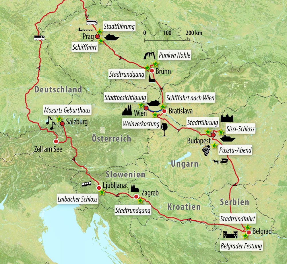 Ihre Reiseroute – © Eberhardt TRAVEL