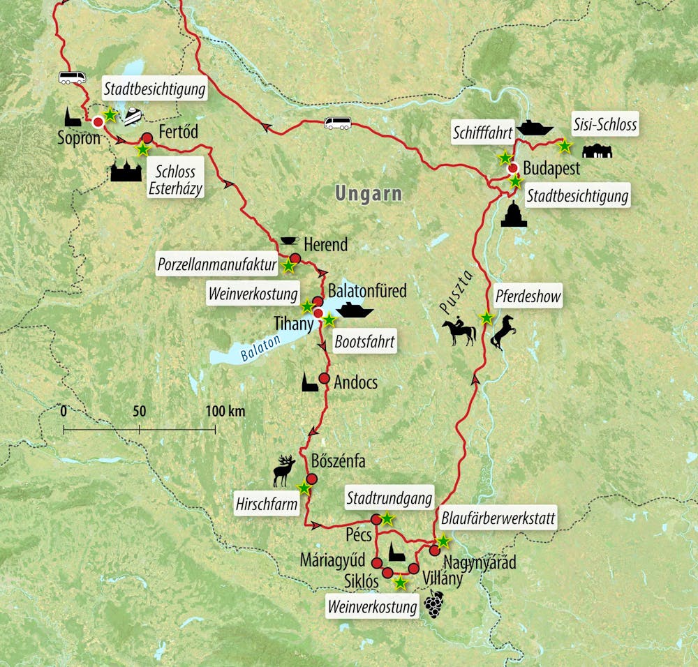 Ihre Reiseroute – © Eberhardt TRAVEL