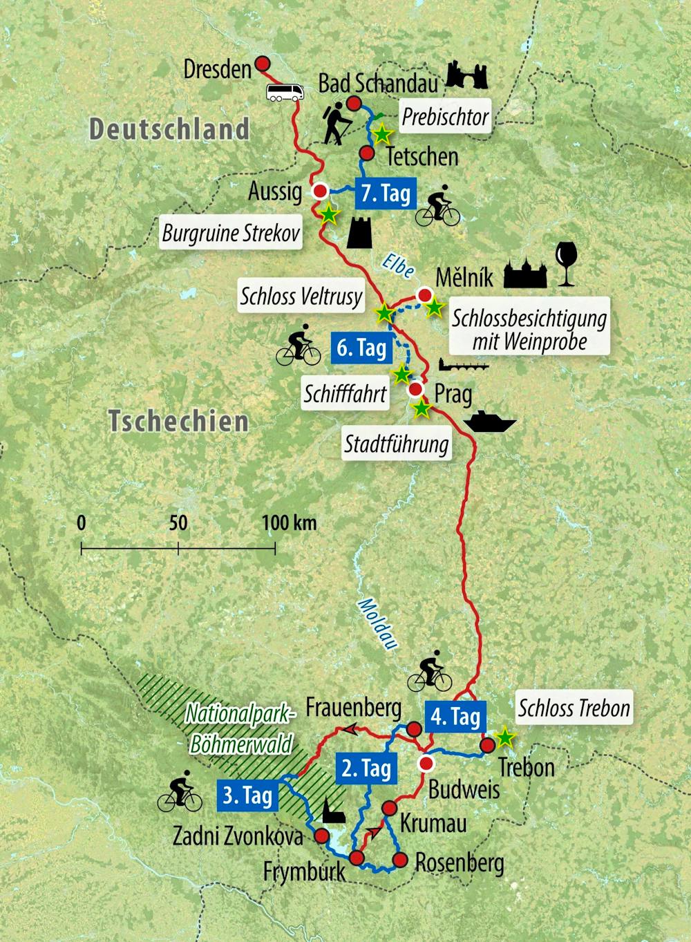 Ihre Reiseroute – © Eberhardt TRAVEL