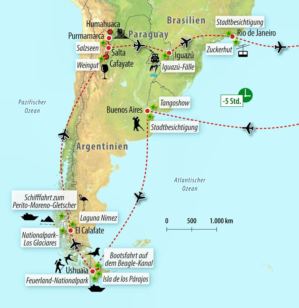 Ihre Reiseroute – © Eberhardt TRAVEL