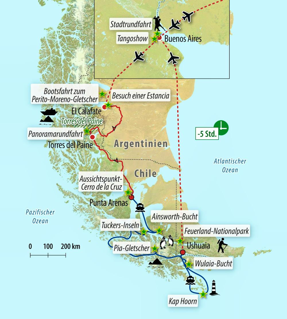 Ihre Reiseroute – © Eberhardt TRAVEL