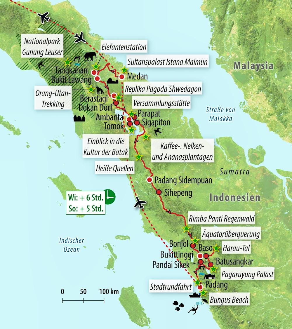Ihre Reiseroute – © Eberhardt TRAVEL
