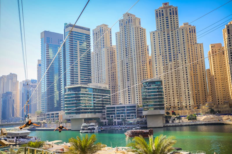 Dubai Zipline 2 - ©XLine Dubai - Arabian Explorers