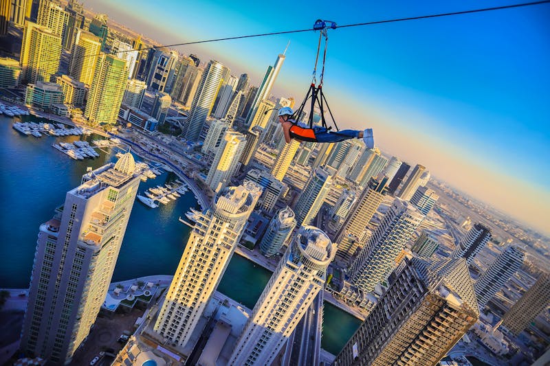 Dubai Zipline 3 - ©XLine Dubai - Arabian Explorers