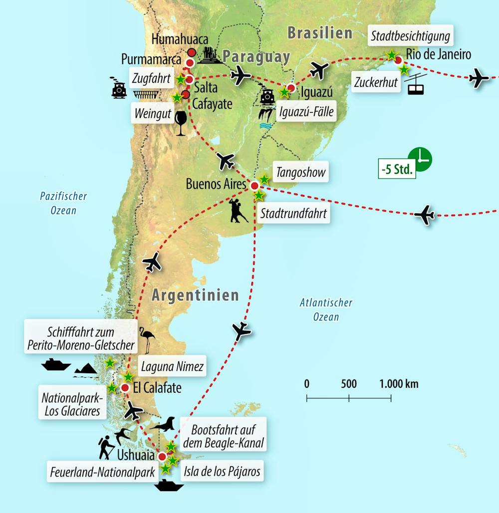 Ihre Reiseroute – © Eberhardt TRAVEL