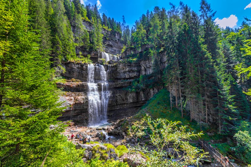 Vallesinella Wasserfall im Nationalpark Adamello-Brenta - ©murasal - stock.adobe.com