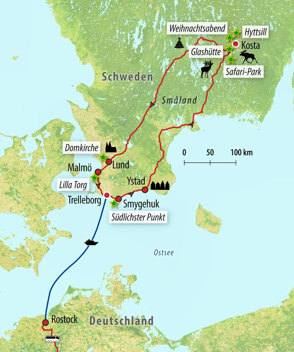 Ihre Reiseroute – © Eberhardt TRAVEL