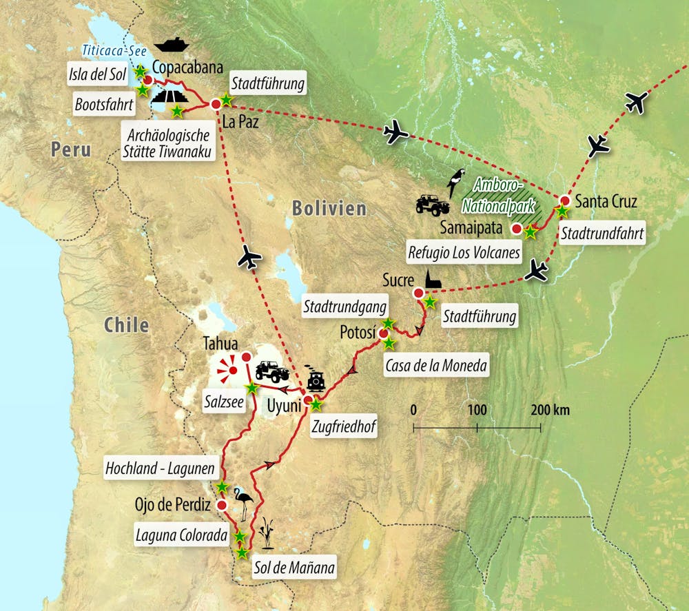 Ihre Reiseroute – © Eberhardt TRAVEL