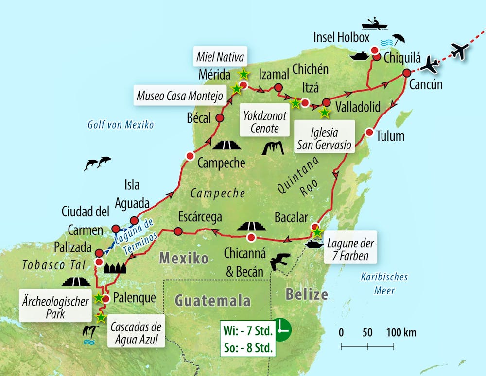 Ihre Reiseroute – © Eberhardt TRAVEL