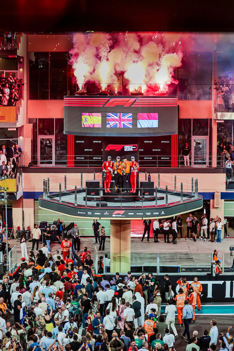 Abu Dhabi Grand Prix Siegerehrung - ©Rights ManagedAs per UAE copyright Law 38 from 2021