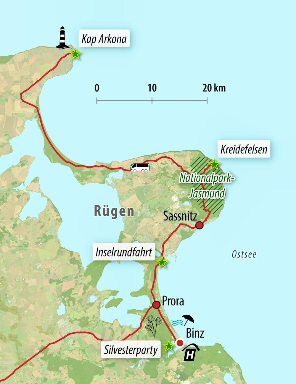Ihre Reiseroute – © Eberhardt TRAVEL