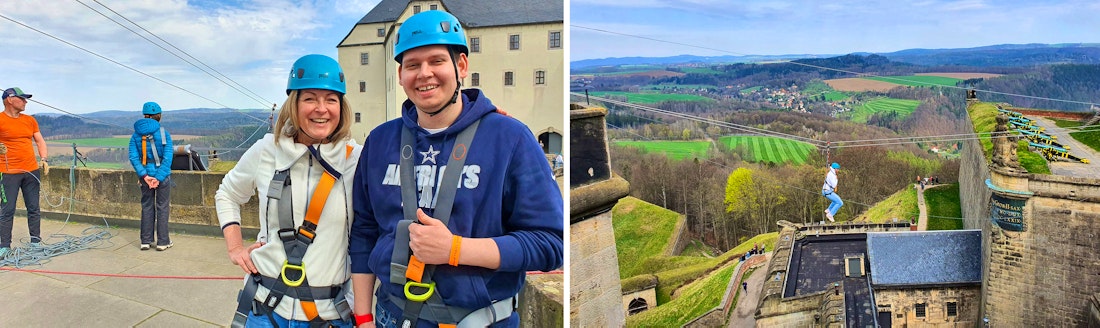 Flying Medusa - Abseil-Abenteuer auf der Festung Königstein – © Eberhardt TRAVEL - Kristin Weigel