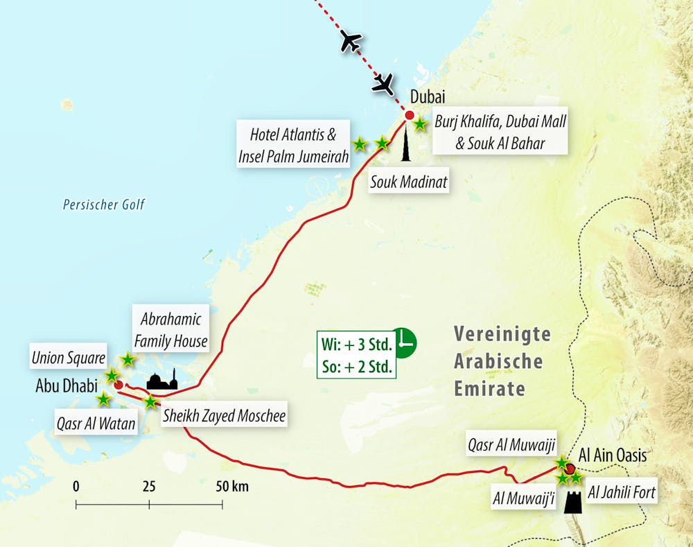 Ihre Reiseroute – © Eberhardt TRAVEL