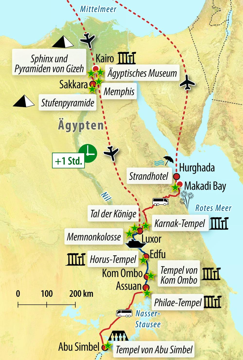 Ihre Reiseroute EG-WYEGY – © Eberhardt TRAVEL 