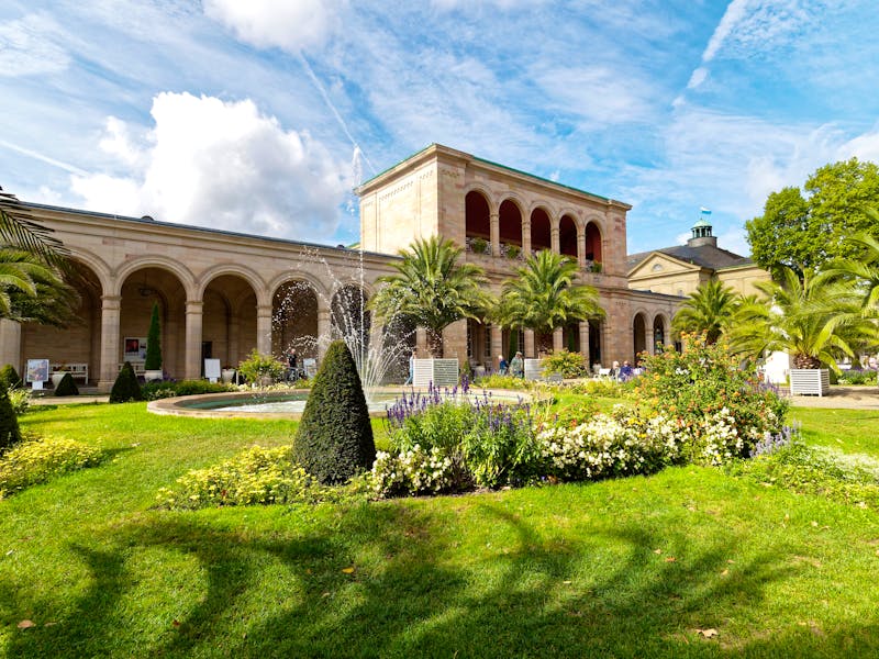 Kurpark und Regentenbau im Staatsbad Bad Kissingen  Unterfranken  Franken  Bayern  Deutschland – ©dina - stock.adobe.com