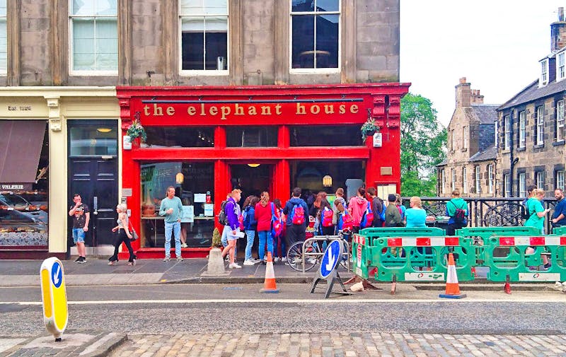 Geburtsort der Harry Potter Romane - das Café Elephant House in Edinburgh - ©Stefan Jahnke - Eberhardt TRAVEL