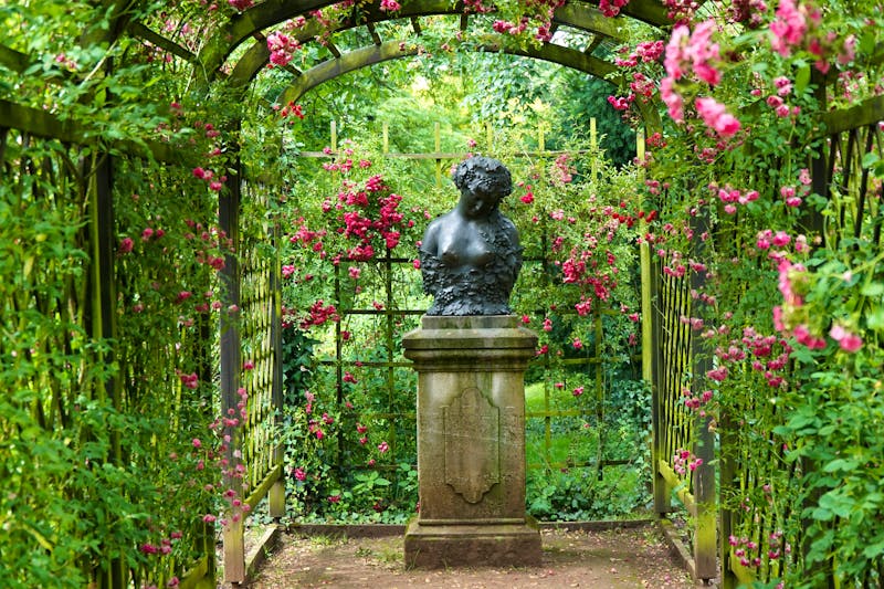 Dornburger Schlösser an der Saale in Thüringen - Rosen-Pergolen - ©Christian Sonnet - stock.adobe.com