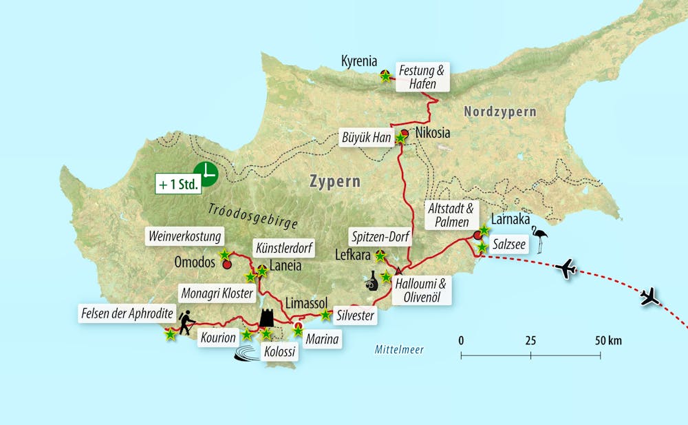 Ihre Reiseroute – © Eberhardt TRAVEL