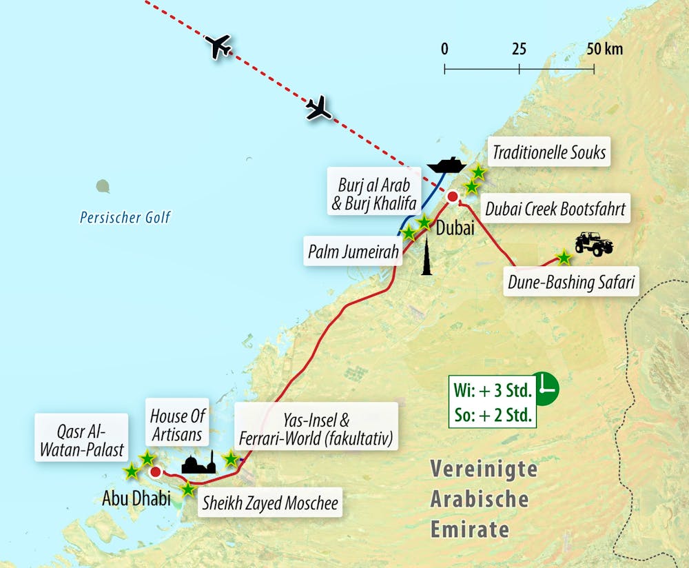 Ihre Reiseroute – © Eberhardt TRAVEL