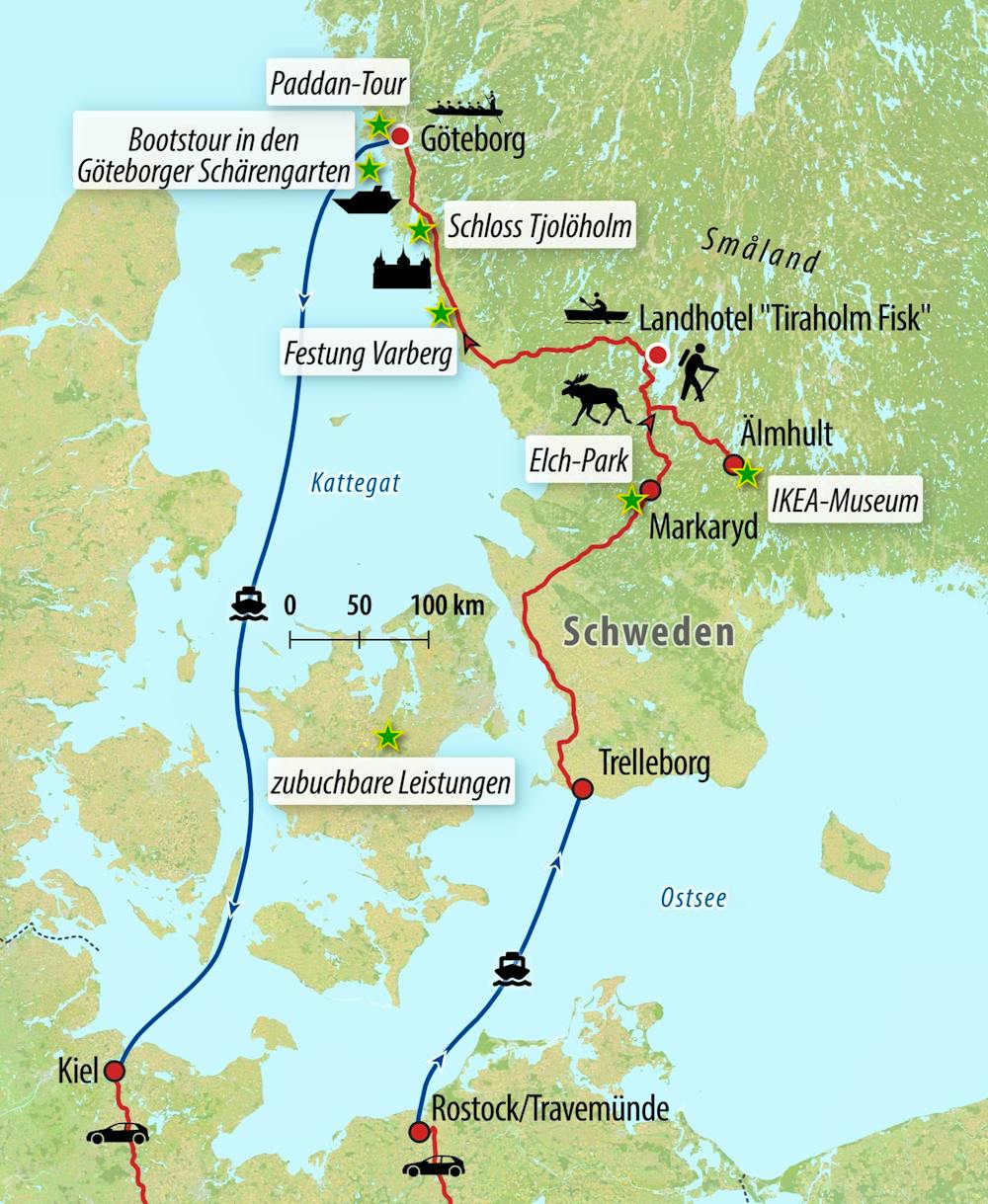 Ihre Reiseroute – © Eberhardt TRAVEL
