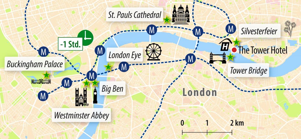Ihre Reiseroute GB-YYLON  – © Eberhardt TRAVEL