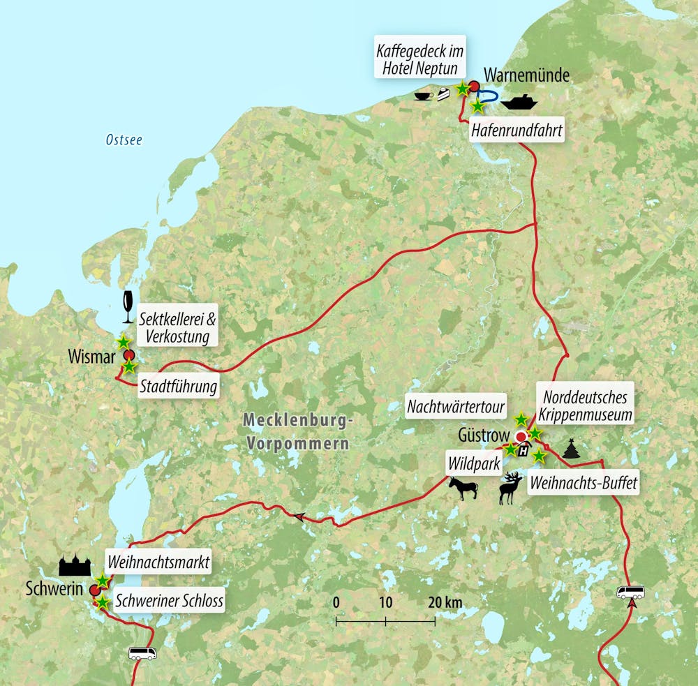 Ihre Reiseroute – © Eberhardt TRAVEL