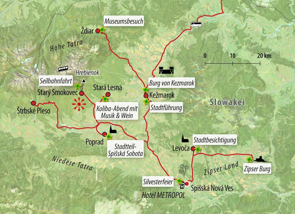 Ihre Reiseroute – © Eberhardt TRAVEL
