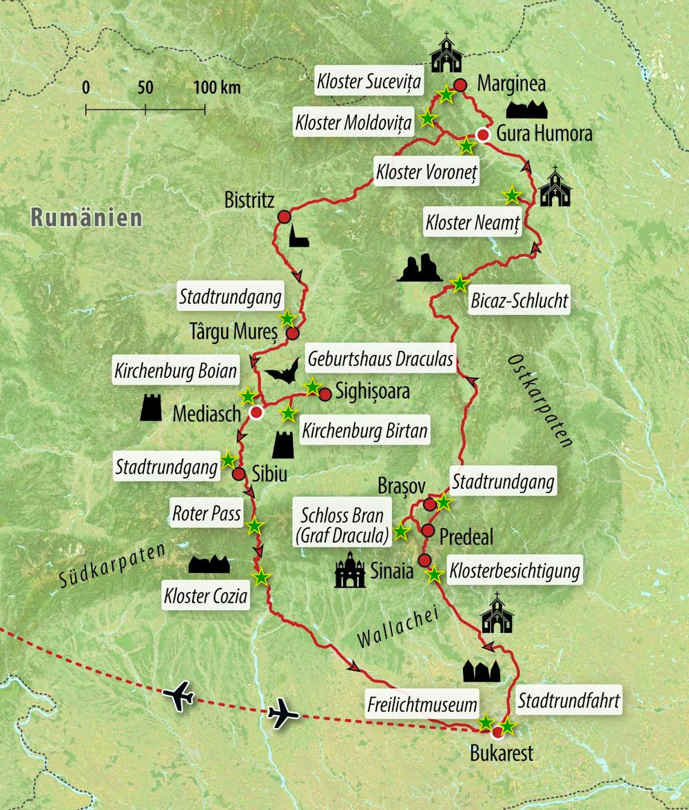 Ihre Reiseroute – © Eberhardt TRAVEL