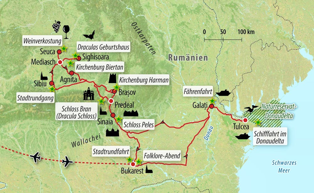Ihre Reiseroute – © Eberhardt TRAVEL