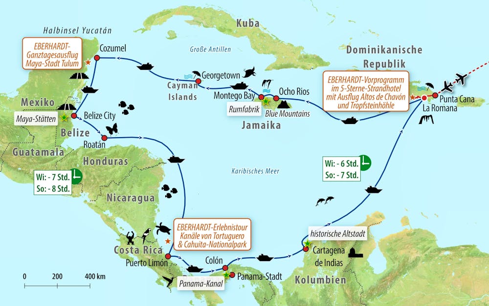 Ihre Reiseroute &ndash; &copy; Eberhardt TRAVEL