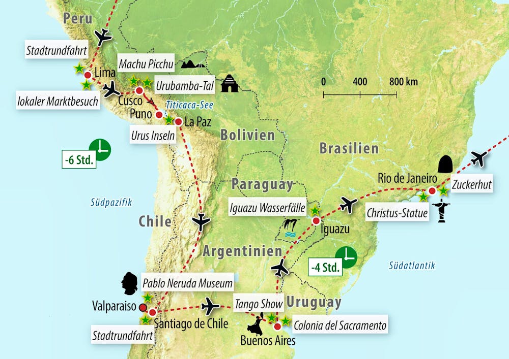 Ihre Reiseroute – © Eberhardt TRAVEL