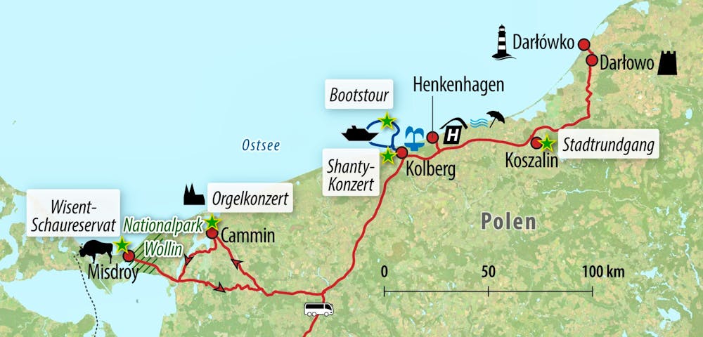 Ihre Reiseroute GO-RUNOS  – © Eberhardt TRAVEL 