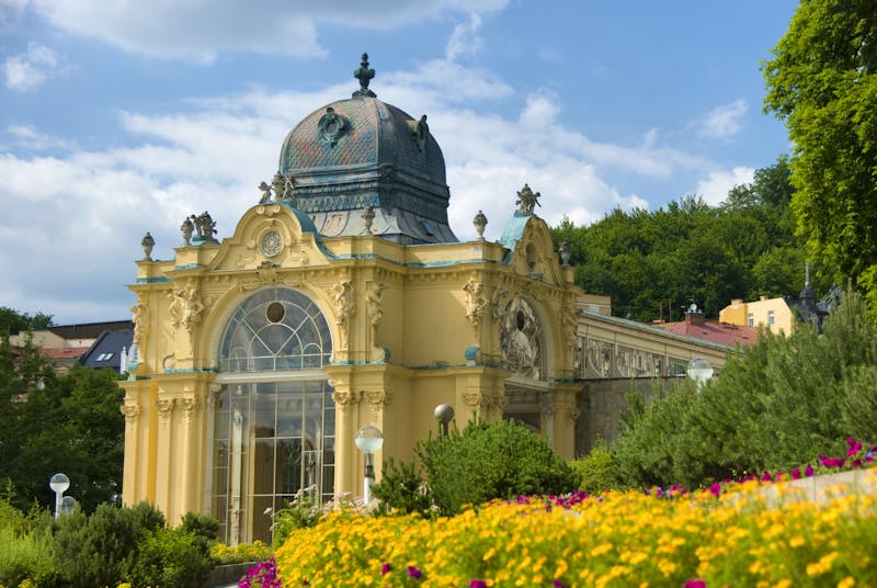 Marienbad im Böhmischen Bäderdreieck - Kurpark an den Kolonnaden - &copy;Database KIMSL - Tourismus Marienbad